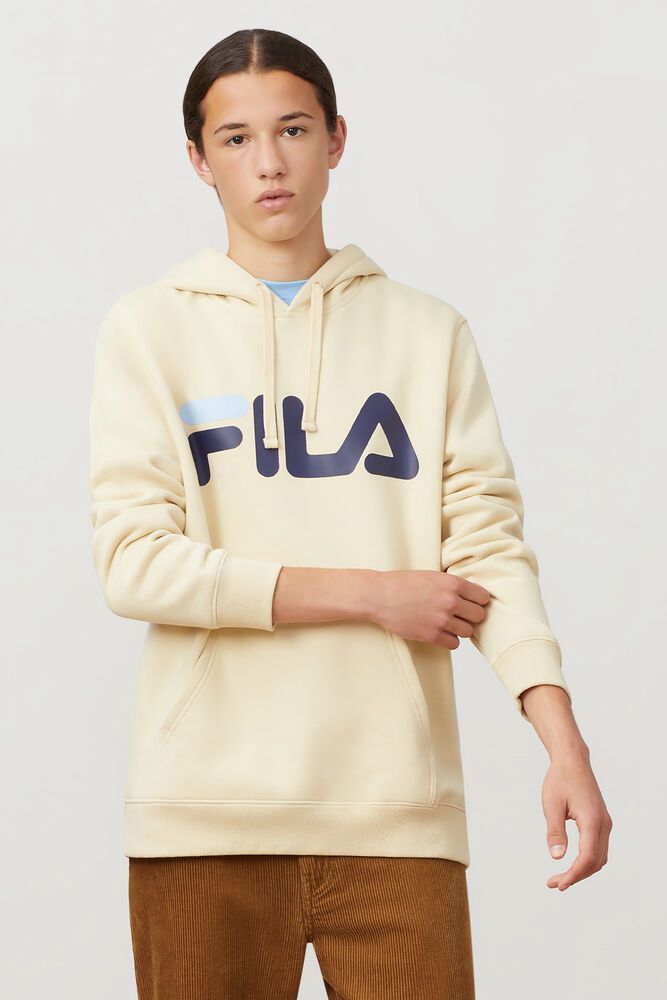 Fila Flori Hoodie Beige - Mens - 67085HPUO